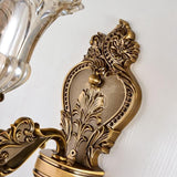 Vintage Wandleuchte aus Antikbronze für Wohnzimmer