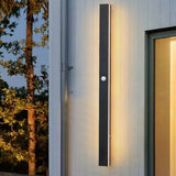 Moderne LED Außenwandleuchte Schwarz beidseitig leuchtend