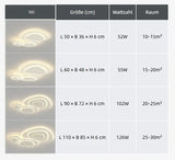 Dimmbar LED-Deckenlampe in Weiß mit mehrschichtigem Design