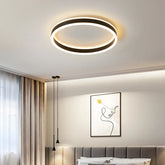 Dimmbare LED Deckenleuchte im Ringdesign für das Schlafzimmer