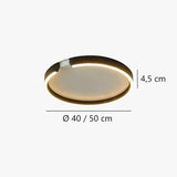 Moderne dimmbare LED-Deckenleuchte im C-Ring Design