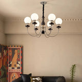 Vintage LED Kronleuchter mit Glas Kugeln für Ihr Wohnzimmer