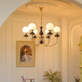 Vintage LED Kronleuchter mit Glas Kugeln für Ihr Wohnzimmer