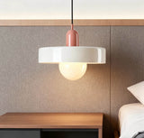 LED Pendelleuchte Rund in Zweifarbigem Design für Schlafzimmer