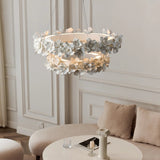 LED Pendelleuchte mit ringförmigem Blumendesign