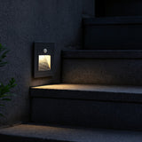 LED Außen Wandeinbauleuchte mit Bewegungsmelder für Treppen