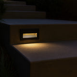 LED Außen Wandeinbauleuchte mit Bewegungsmelder für Treppen
