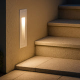 LED Außen Wandeinbauleuchte mit Bewegungsmelder für Treppen