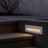 LED Außen Wandeinbauleuchte mit Bewegungsmelder für Treppen