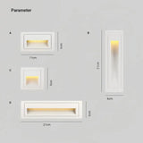 LED Außen Wandeinbauleuchte mit Bewegungsmelder für Treppen