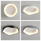 LED Deckenleuchte Dimmbar mit Wellenring-Design für Schlafzimmer