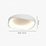 LED Deckenleuchte Dimmbar mit Wellenring-Design für Schlafzimmer