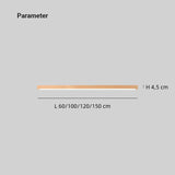 LED Deckenleuchte Lang aus Holz – Dimmbar