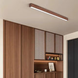 LED Deckenleuchte Lang aus Holz – Dimmbar