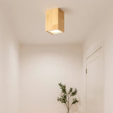 LED Deckenleuchte aus Eiche im nordischen Design