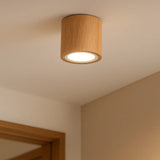 LED Deckenleuchte aus Eiche im nordischen Design