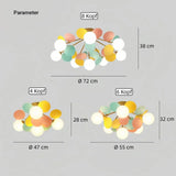 LED Deckenleuchte in Blütenform mit Kugelglas für Kinderzimmer