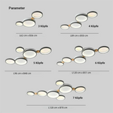 LED Deckenleuchte mit Ringdesign im Nordic Stil