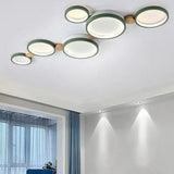 LED Deckenleuchte mit Ringdesign im Nordic Stil