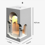LED Einbau Gipswandleuchte mit Bewegungssensor für Ecken