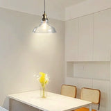 LED Hängelampe aus Glas im Industrie-Stil für Esszimmer