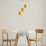 LED Hängelampe aus Holz im skandinavischen Morandi Design