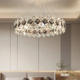 LED Kristall Kronleuchter Ringform für Schlafzimmer