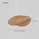 LED Pendelleuchte Aus Bambus für das Restaurant