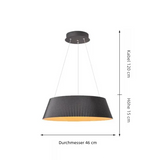 LED Pendelleuchte Dimmbar im Faltendesign für Esszimmer