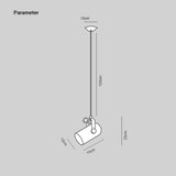 LED Pendelleuchte Makaron Design mit verstellbarem Lampenkopf