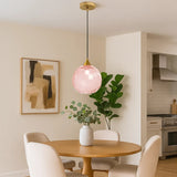 LED Pendelleuchte aus Glas im Wasserwellen-Design für Esszimmer