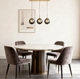 LED Pendelleuchte aus Glas in Kugelform für Esszimmer