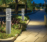 LED Stehlampe Weiß mit Zylindrischem Hohlraumdesign für den Außenbereich