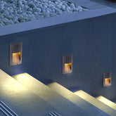 Schwarze LED Wandeinbauleuchte für Außenbereich wasserdicht