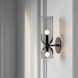 LED Wandleuchte Up & Down mit Glasschirm im skandinavischen Design