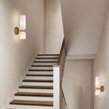 LED Wandleuchte Up & Down mit Glasschirm im skandinavischen Design