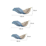 LED Wandleuchte in Feder-Optik mit Stecker