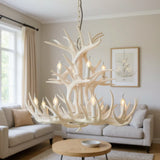 Landhaus Kronleuchter mit Hirschgeweih-Design für das Wohnzimmer