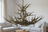Landhaus Kronleuchter mit Hirschgeweih-Design für das Wohnzimmer