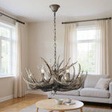 Landhaus Kronleuchter mit Hirschgeweih-Design für das Wohnzimmer