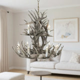 Landhaus Kronleuchter mit Hirschgeweih-Design für das Wohnzimmer