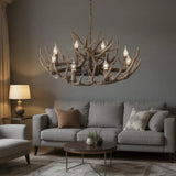 Landhaus Kronleuchter mit Hirschgeweih-Design für das Wohnzimmer