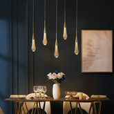 Modern Kristall Pendelleuchte im Wassertropfen-Design