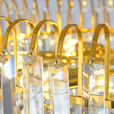 Luxuriöser Facettierter Kristall Kronleuchter mit Mehrstöckigem Design