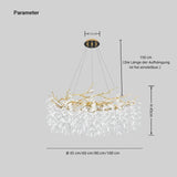 Luxuriöser Kristall Kronleuchter mit Zweigdesign