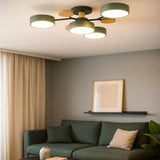 Moderne LED Deckenleuchte im Blütendesign mit mehreren Köpfen