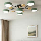 Moderne LED Deckenleuchte im Blütendesign mit mehreren Köpfen