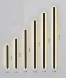 Moderne LED Wandleuchte Schwarz mit Bewegungsmelder