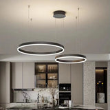 Moderne Runde LED Pendelleuchte Dimmbare für Wohnzimmer