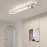 Moderne flache LED Deckenlampe mit schwenkbarem 355° Spot